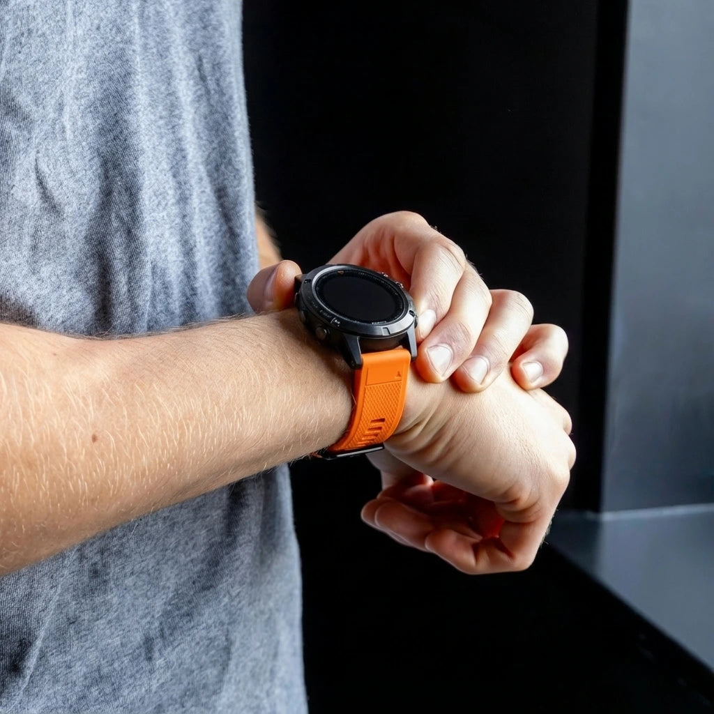 Garmin Fenix 5 / 6 siliconen bandje (oranje)