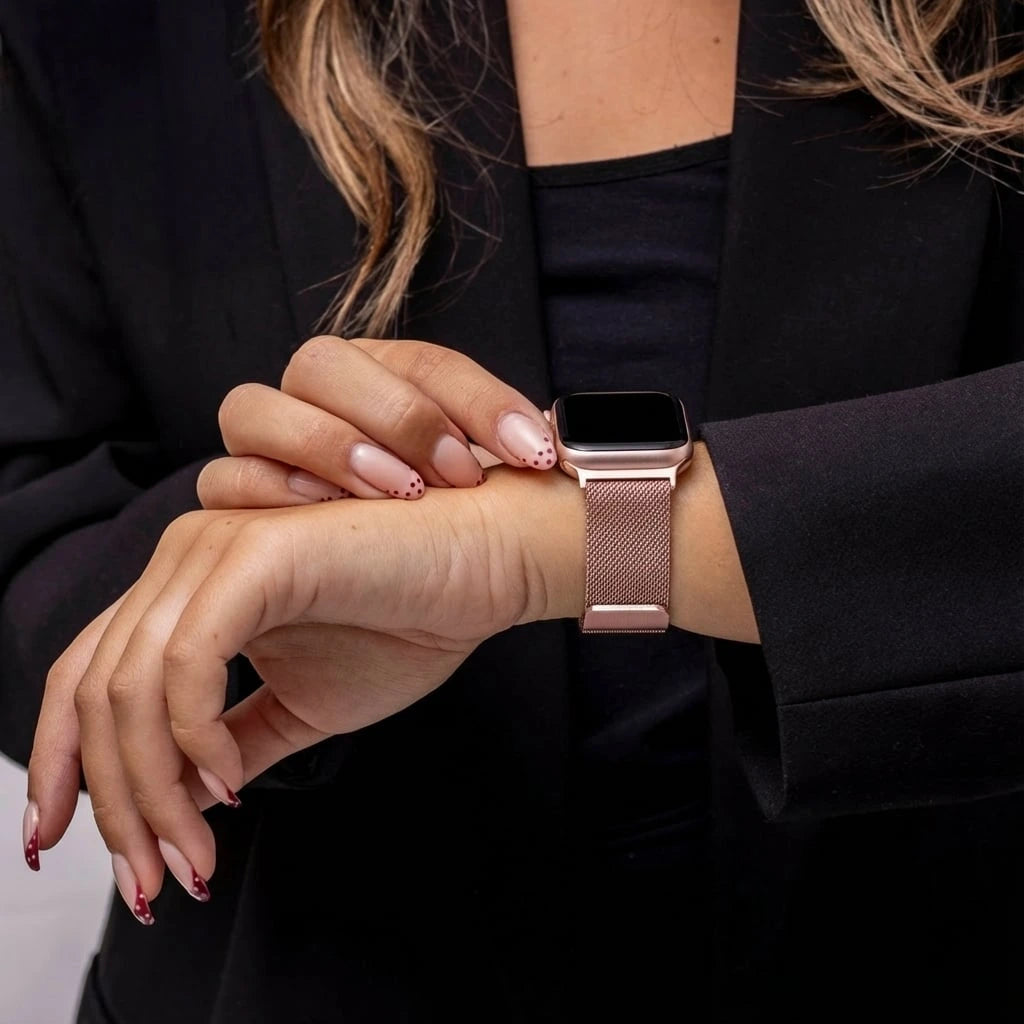 Apple Watch Milanees bandje (rosé pink)