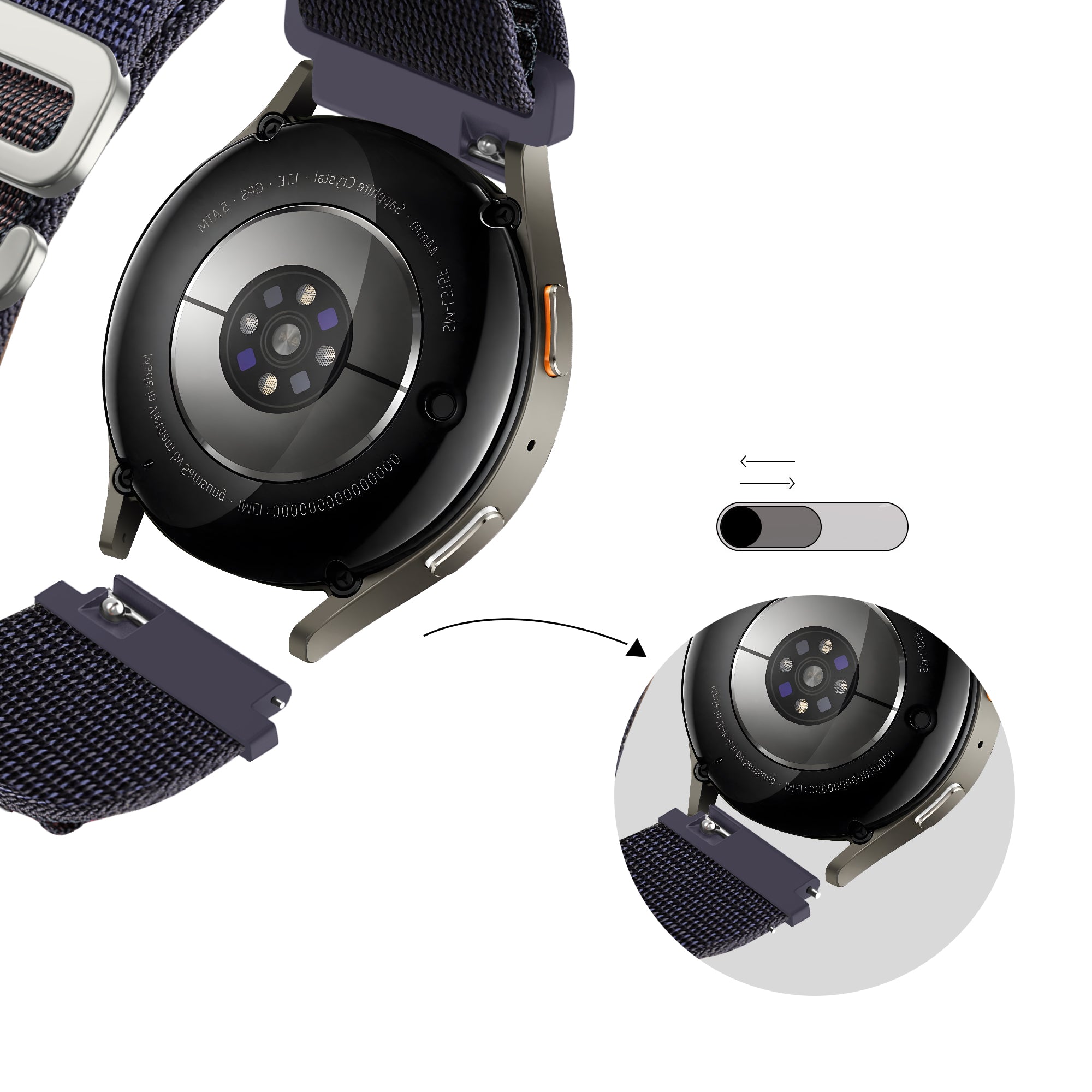 Bandz Noise Noisefit Origin Alpine Strap (Indigo)