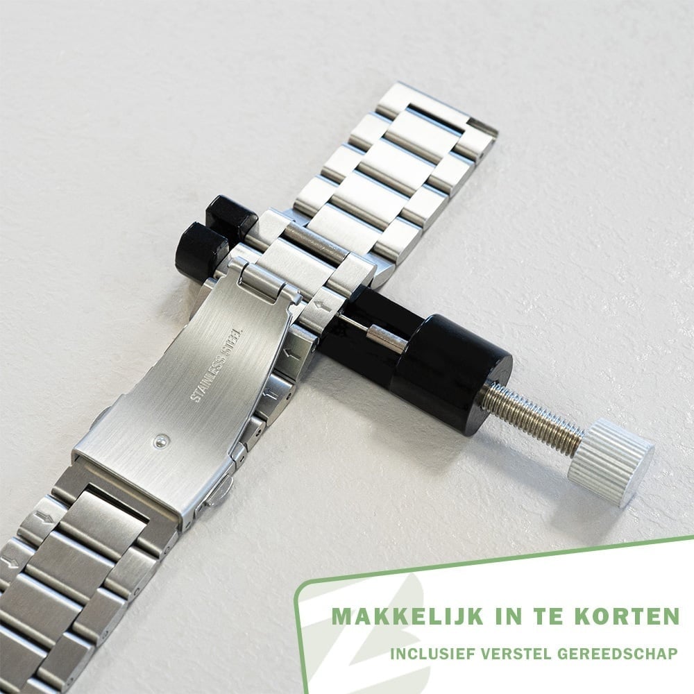 Bandz Huawei Watch GT 5 - 46mm titanium schakel band (grafiet)