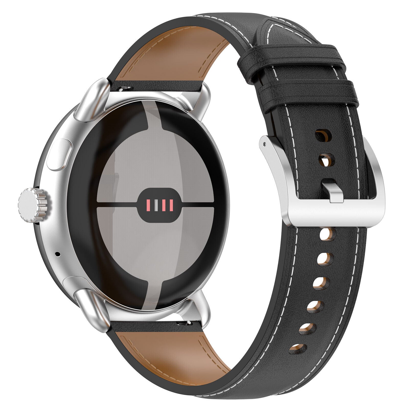 Google Pixel Watch 4 - 41mm leren bandje (zwart)