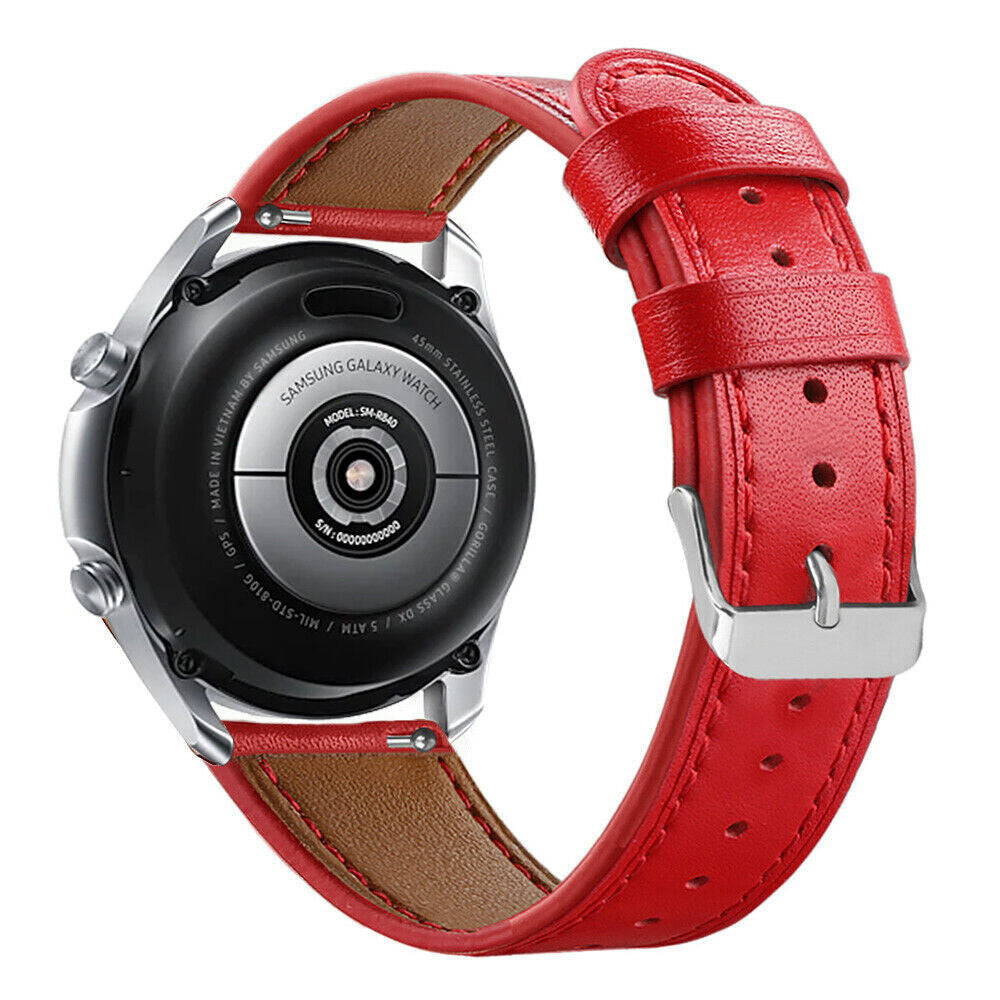 Suunto Vertical modern leren band (rood)