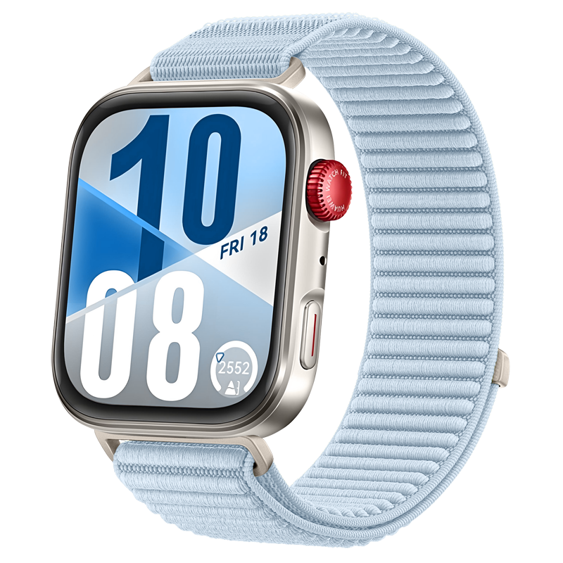 Huawei Watch Fit 3 nylon wave bandje (lichtblauw)