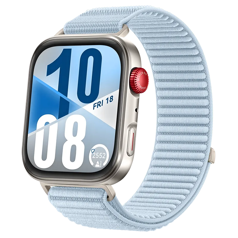 Huawei Watch Fit 3 nylon wave bandje (lichtblauw)