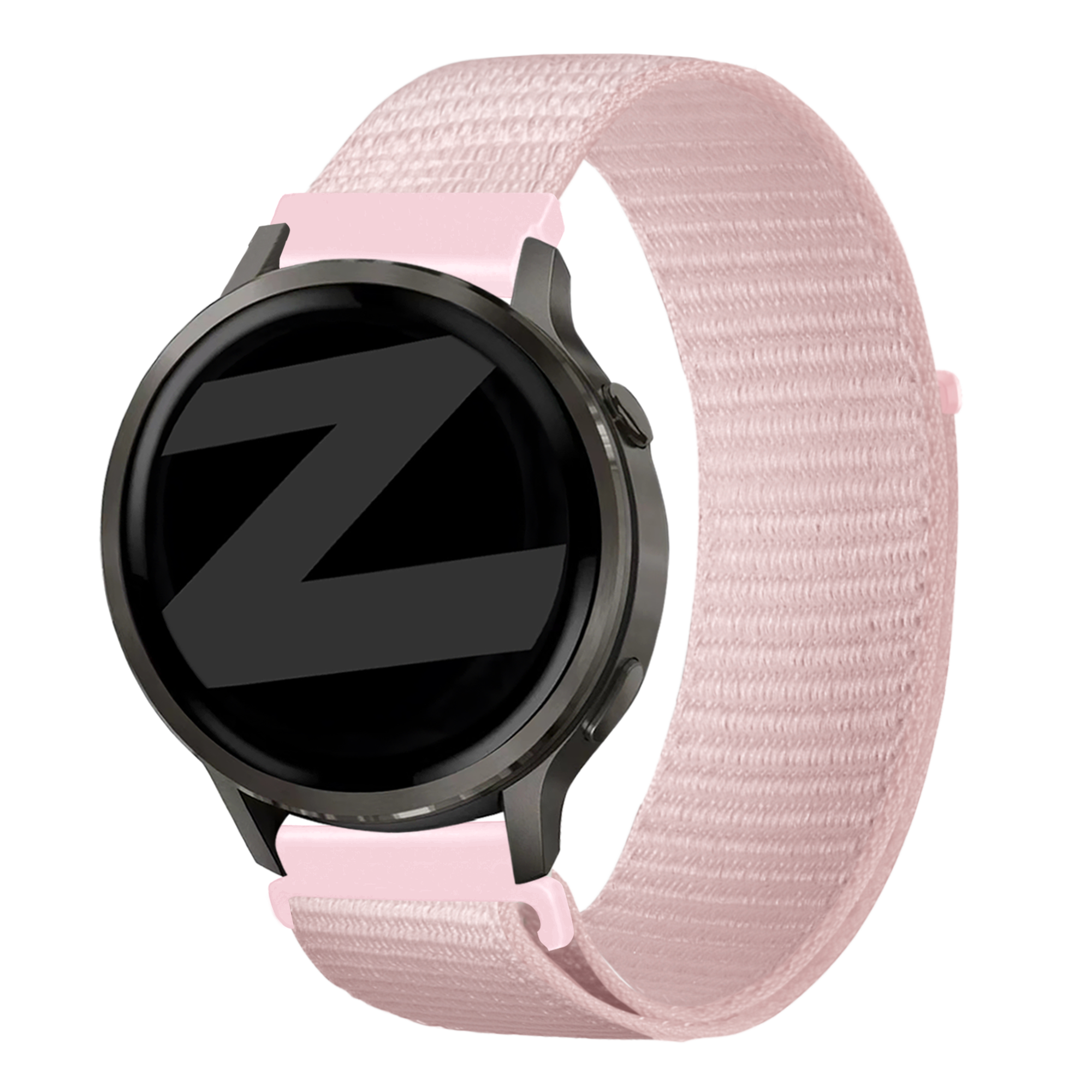 Bandz Garmin Forerunner 255s nylon loop band (lichtroze)