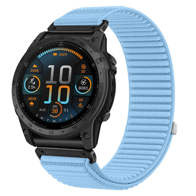 Garmin Descent Mk2s Wave Nylon Strap (Light Blue)