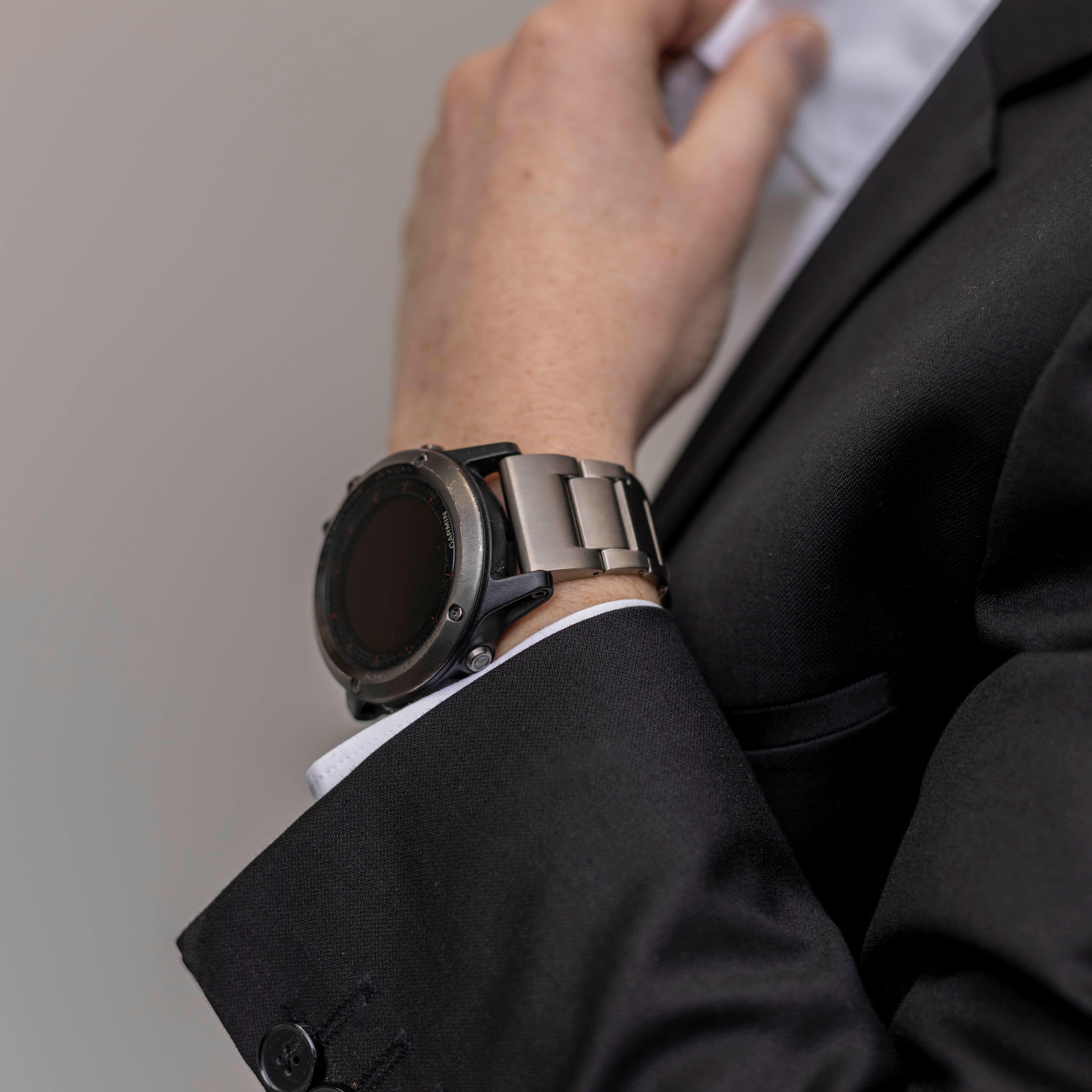 Garmin Fenix 3 Magnetic Titanium Strap (Silver)