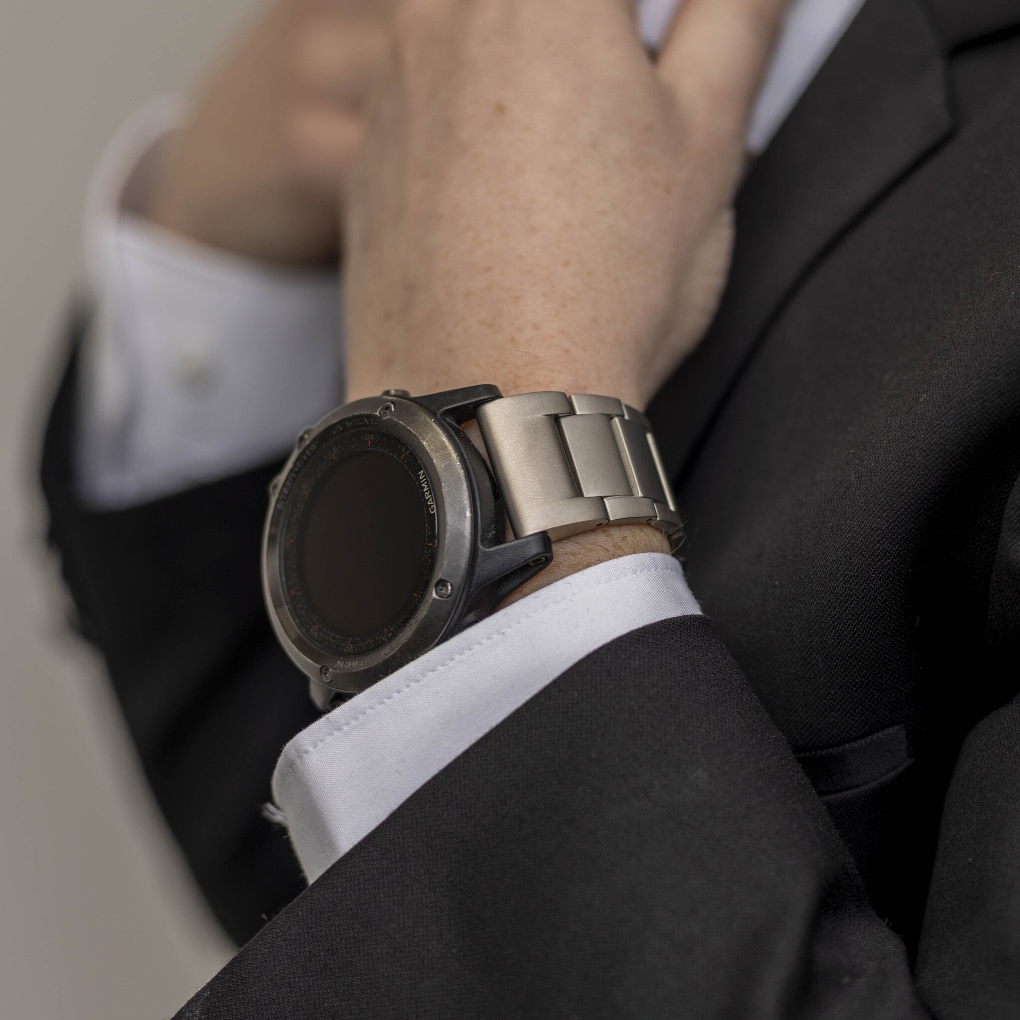 Garmin Fenix E magnetische titanium band (titanium)