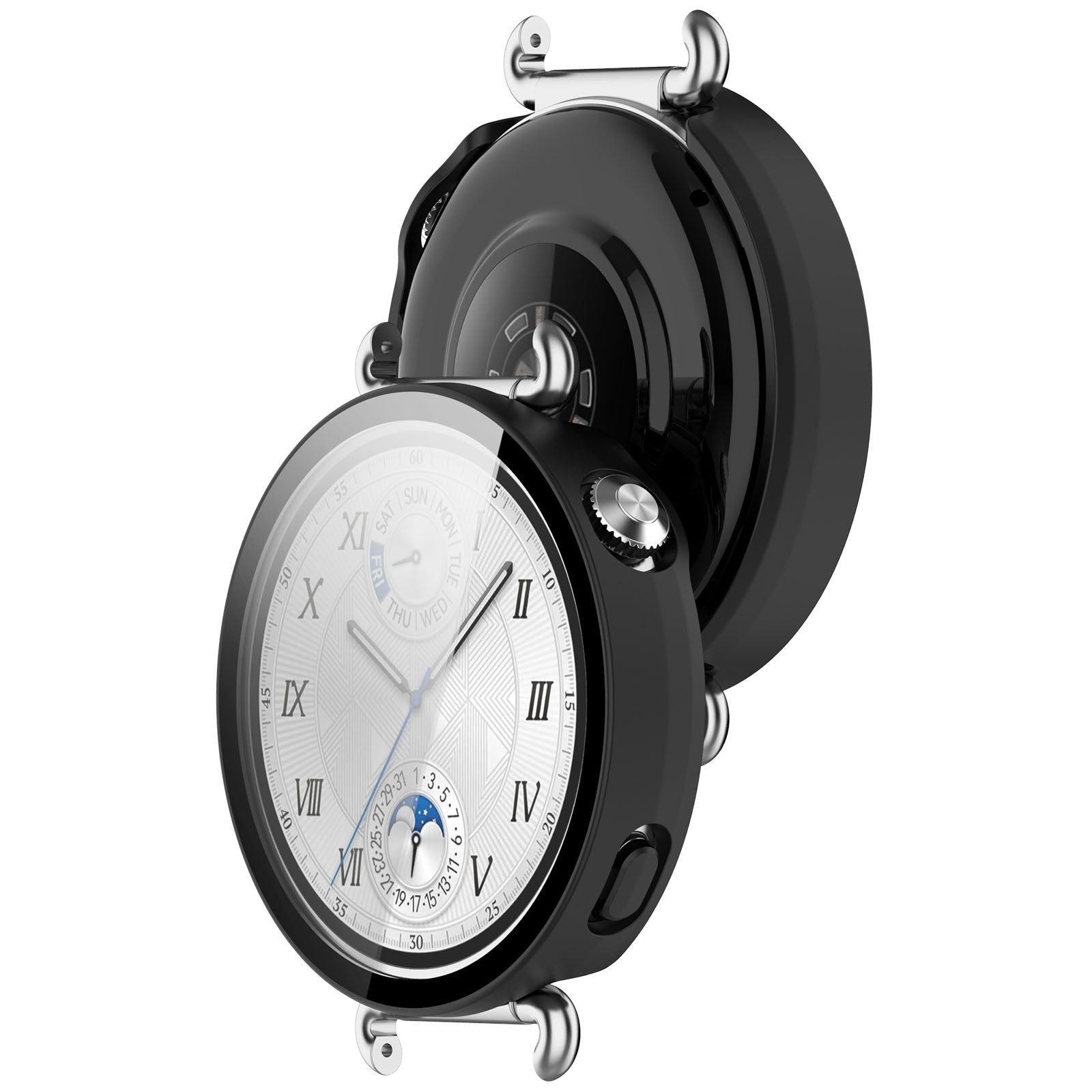 Huawei Watch GT 6 - 41mm hard case met glas (zwart)