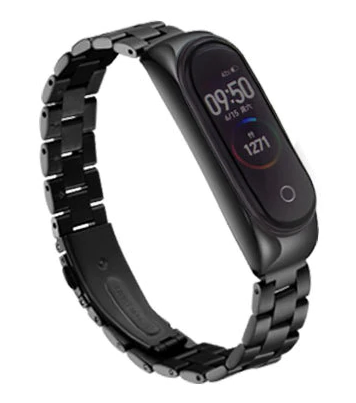 Xiaomi Mi Band 6 stalen bandje (zwart)
