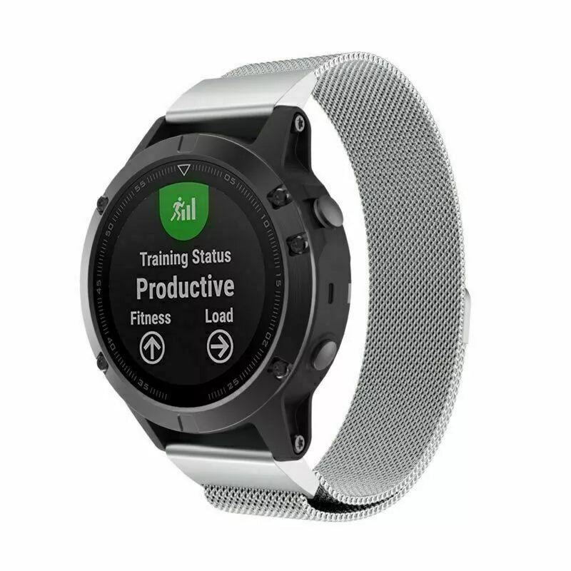 Garmin Forerunner 745 Milanese band (zilver)