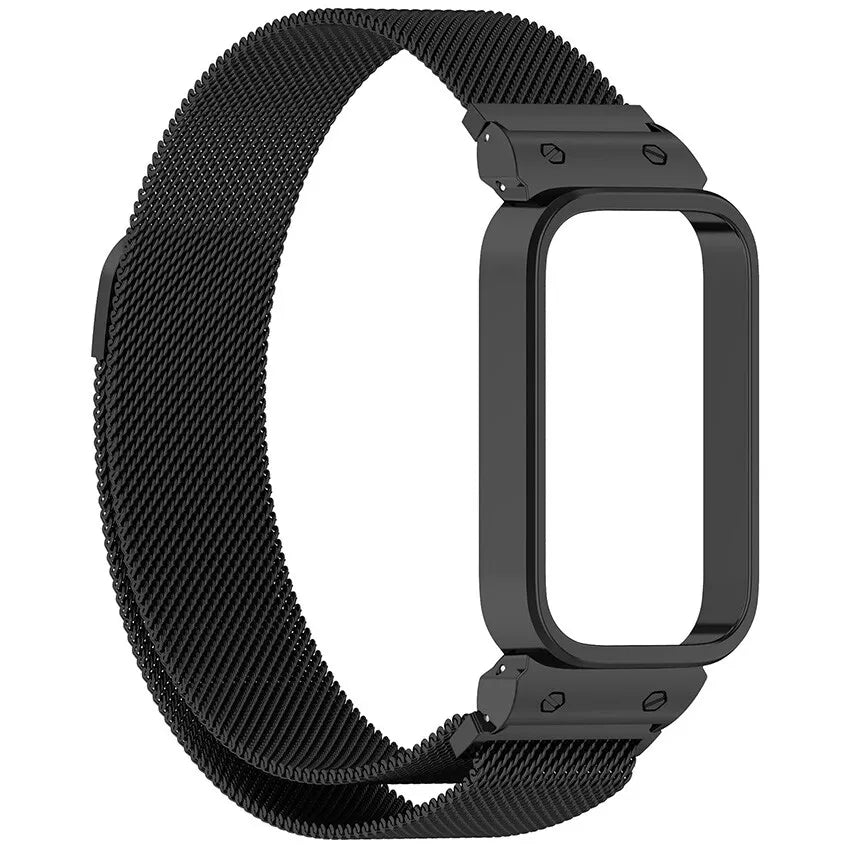 Xiaomi Smart Band 9 Active Milanese band (zwart)