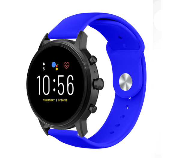 Fossil Gen 4 Explorist (HR) sport band (blauw)