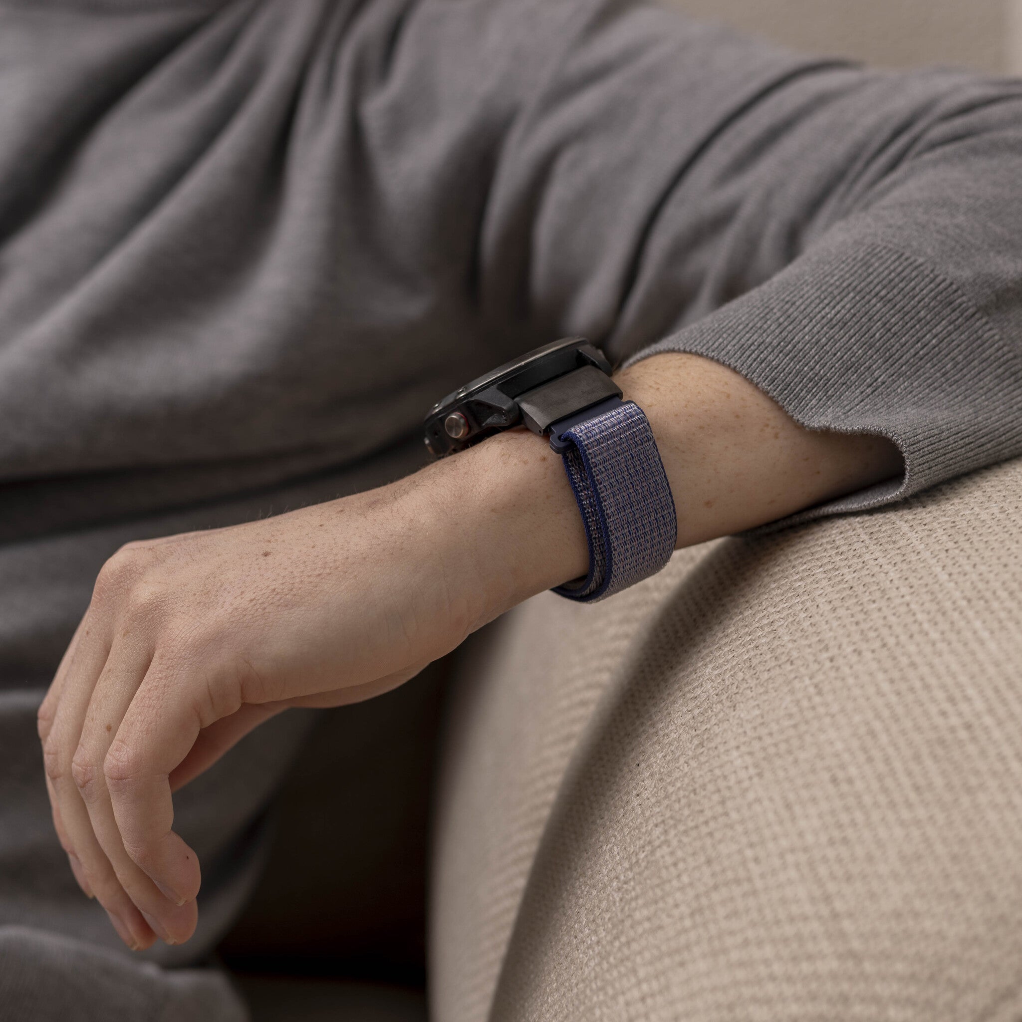 Garmin Approach S62 nylon band (blauw)