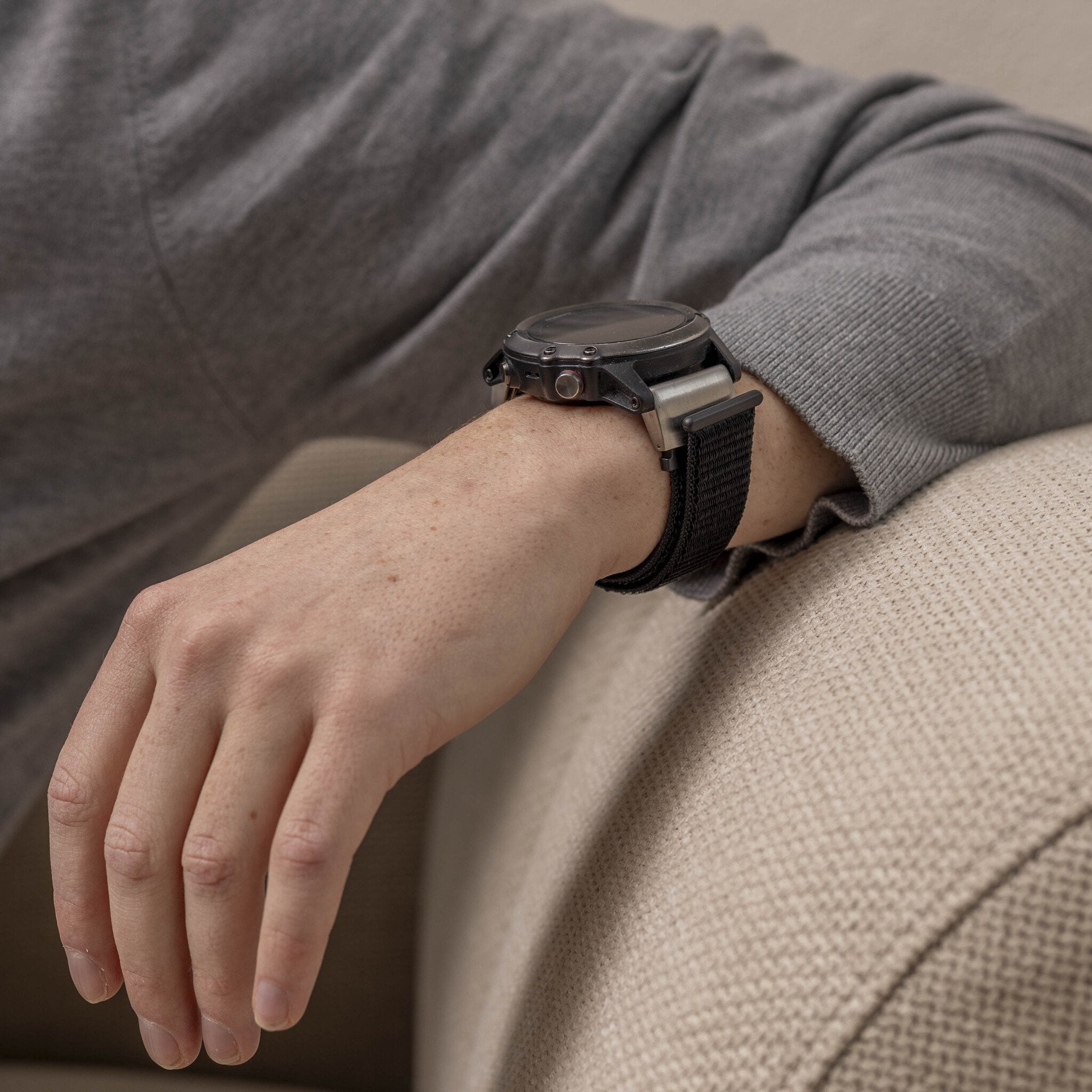 Garmin Descent MK2(i) nylon band (zwart)