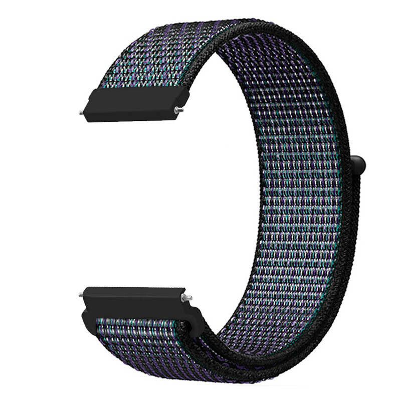 Amazfit Cheetah (Pro) nylon bandje (zwart/blauw)