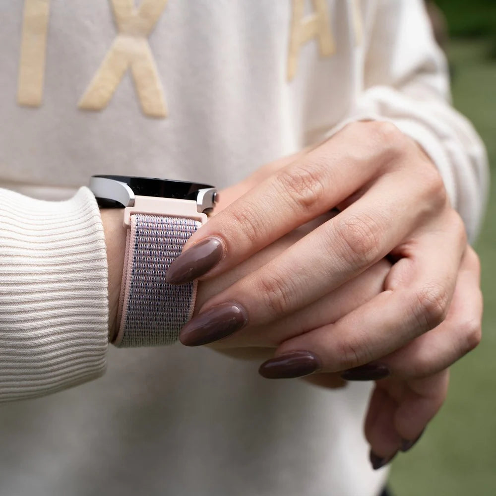 Nylon horlogeband 18mm universeel (pink sand)