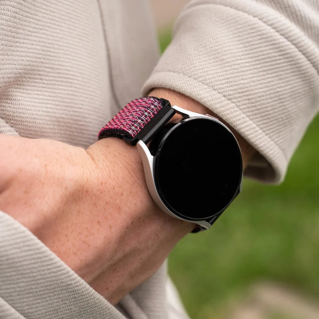 Coros Pace 2 Nylon Strap (Crimson Berry)