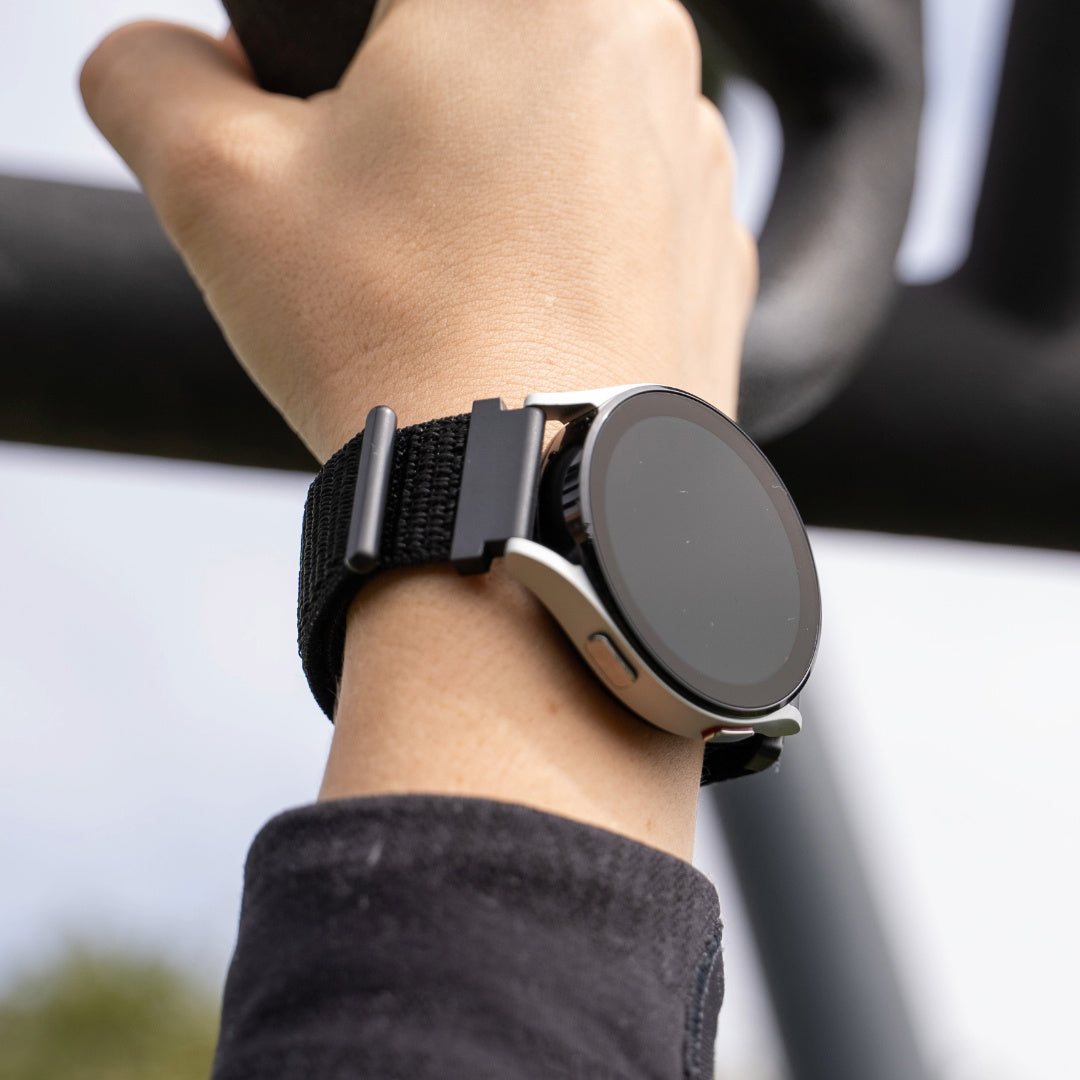 Withings Steel HR Sport nylon bandje (zwart)