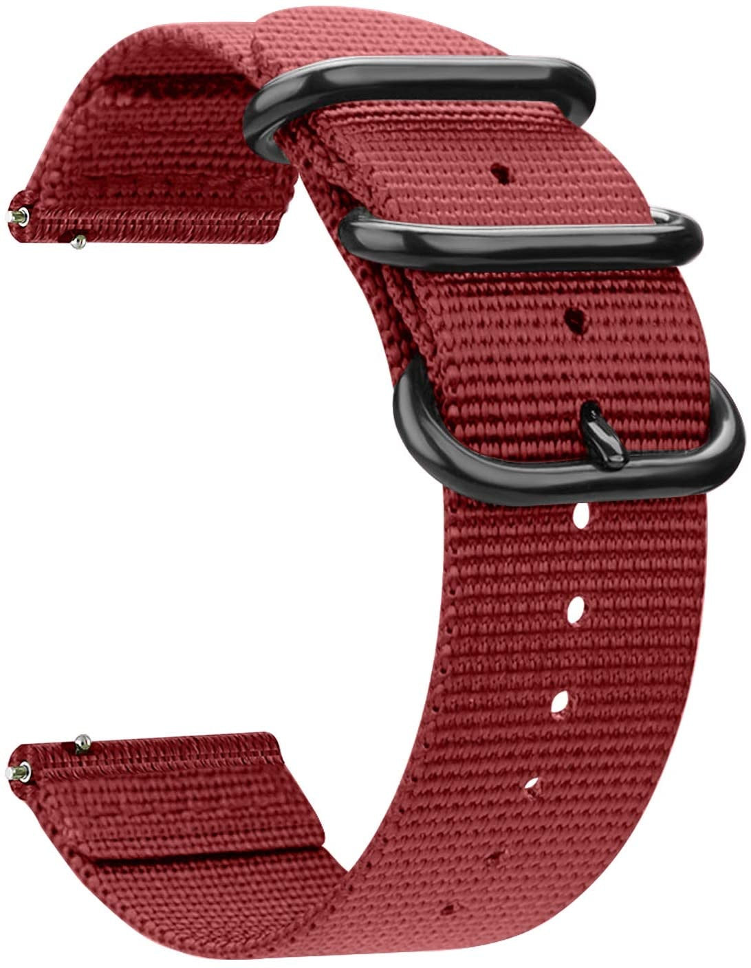 Amazfit GTS 4 nylon gesp band (rood)
