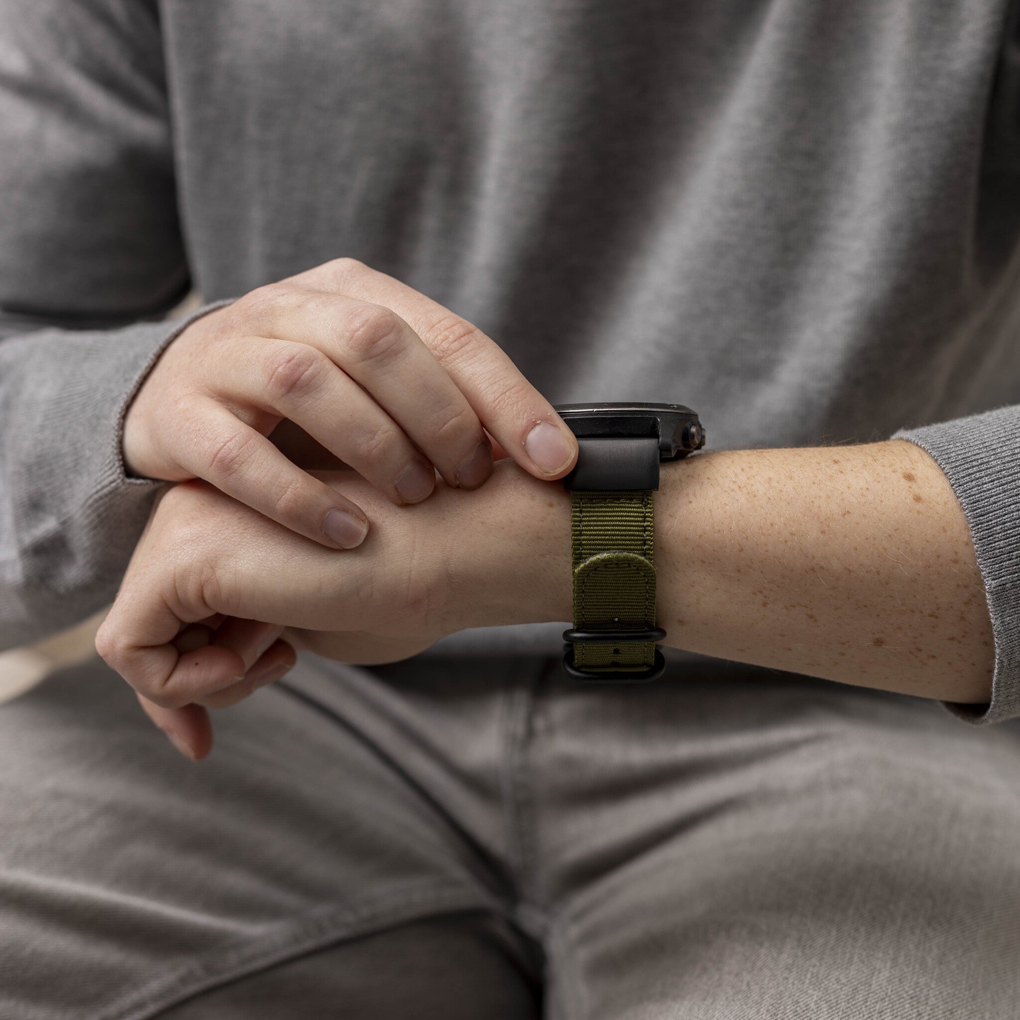 Garmin Tactix 7 Pro nylon gesp band (groen)