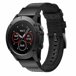 Garmin Instinct E - 45mm nylon hybrid bandje (zwart)