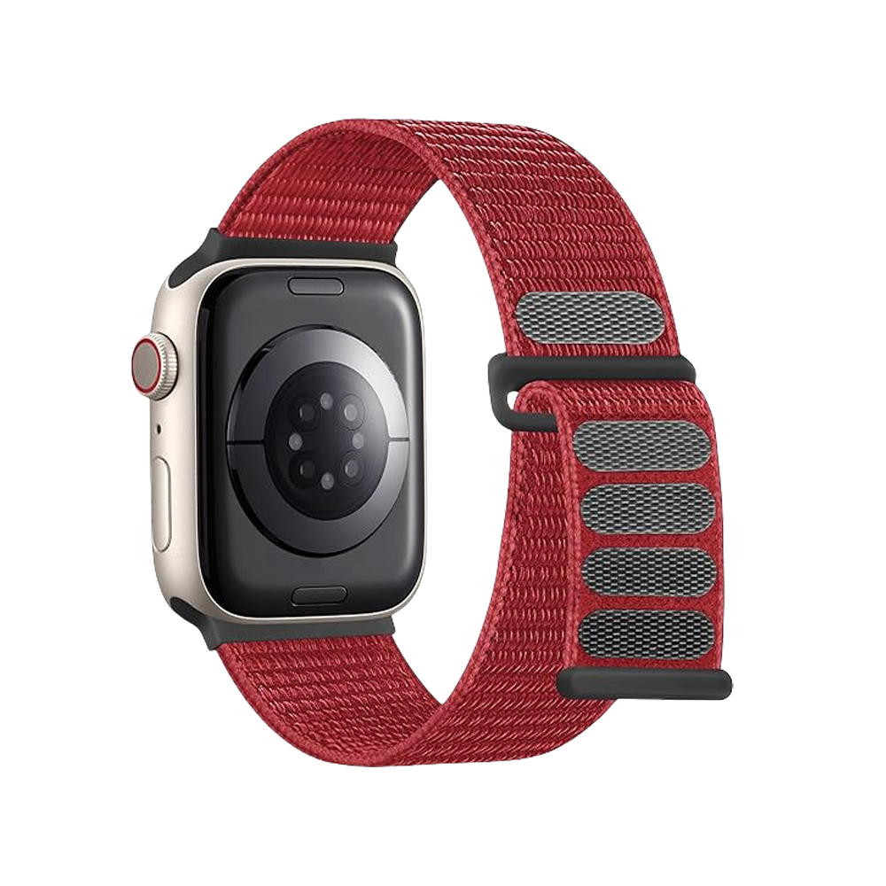 Apple Watch nylon loop bandje (rood)