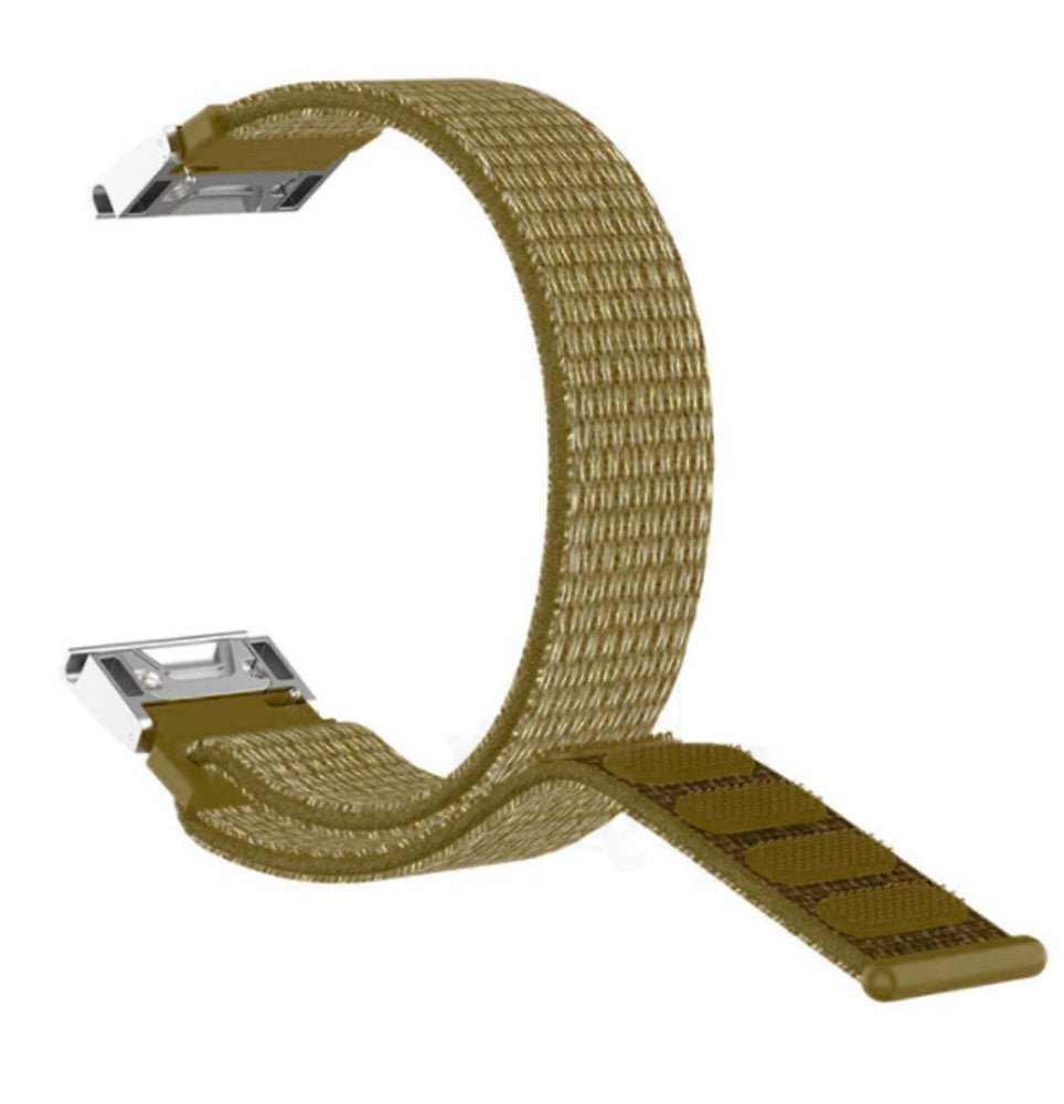 Garmin Fenix 7x nylon band (olijfgroen)