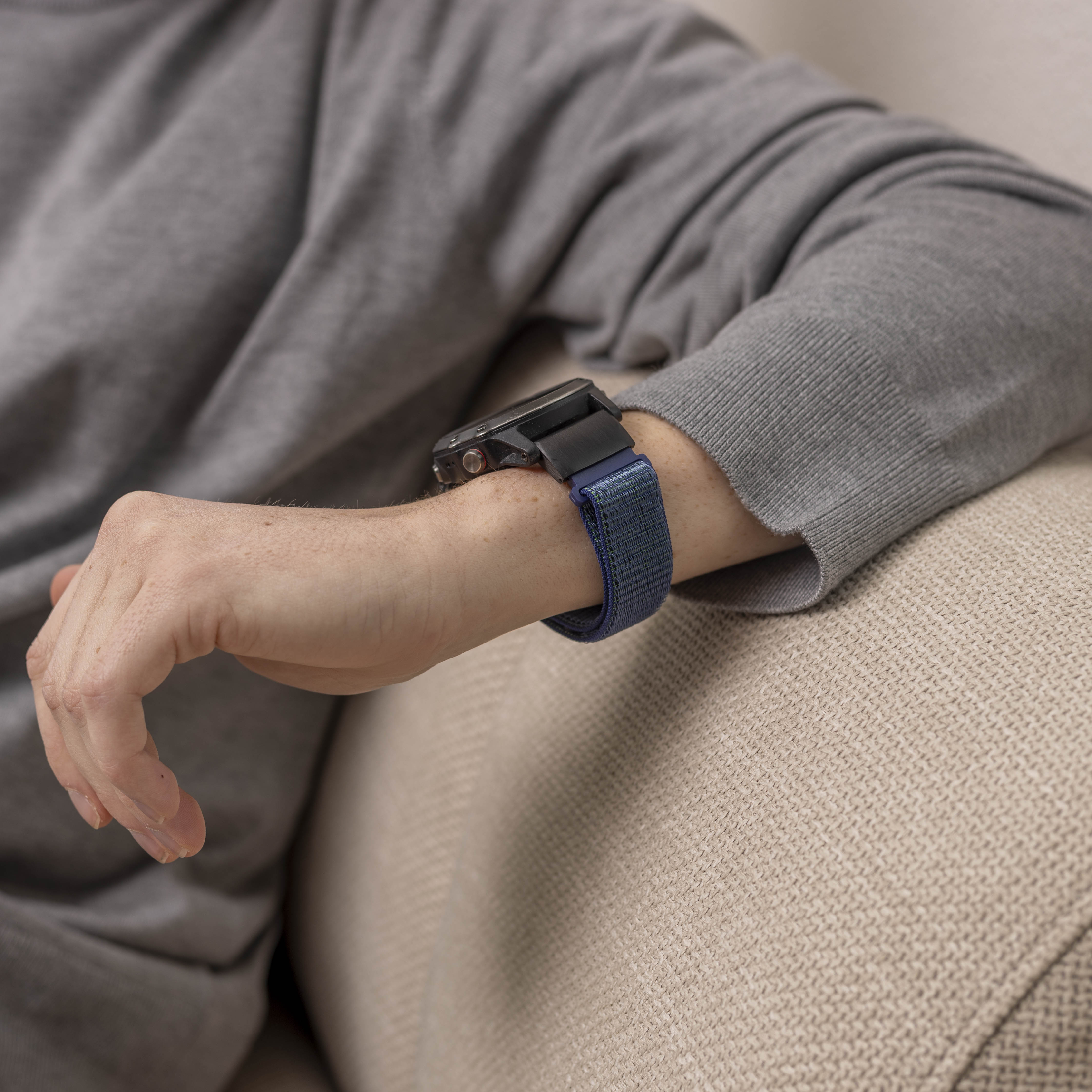 Garmin Instinct 3 - 50mm nylon gesp band (blauw)