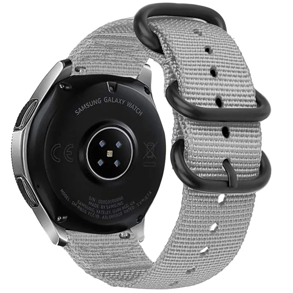 Withings Steel HR - 40mm nylon gesp band (grijs)