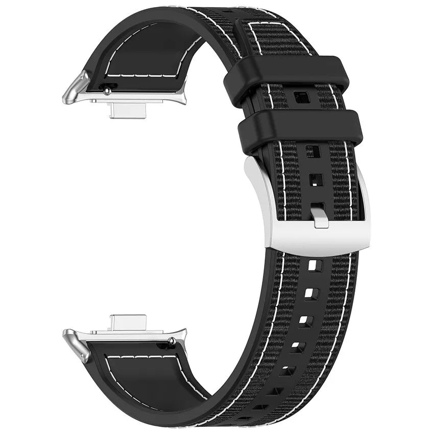 Xiaomi Smart Band 9 Pro nylon hybrid bandje (zwart)
