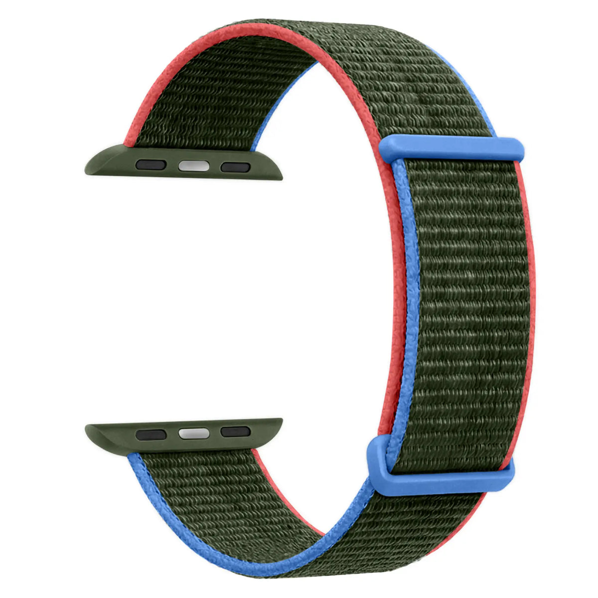 Apple Watch nylon loop bandje (olijfgroen)