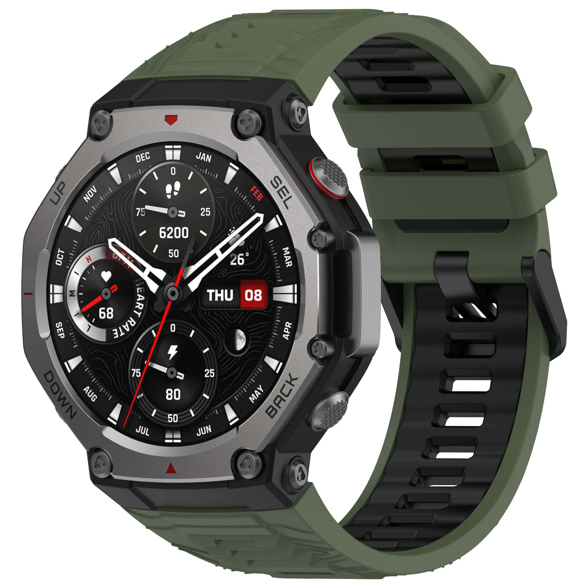 amazfit t rex 3 sport strap green black