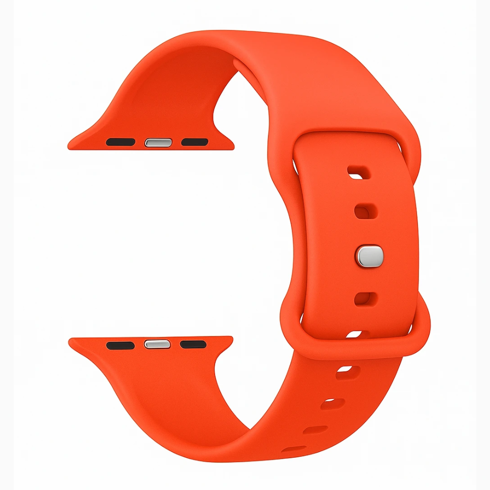 Apple Watch siliconen bandje (koraal)