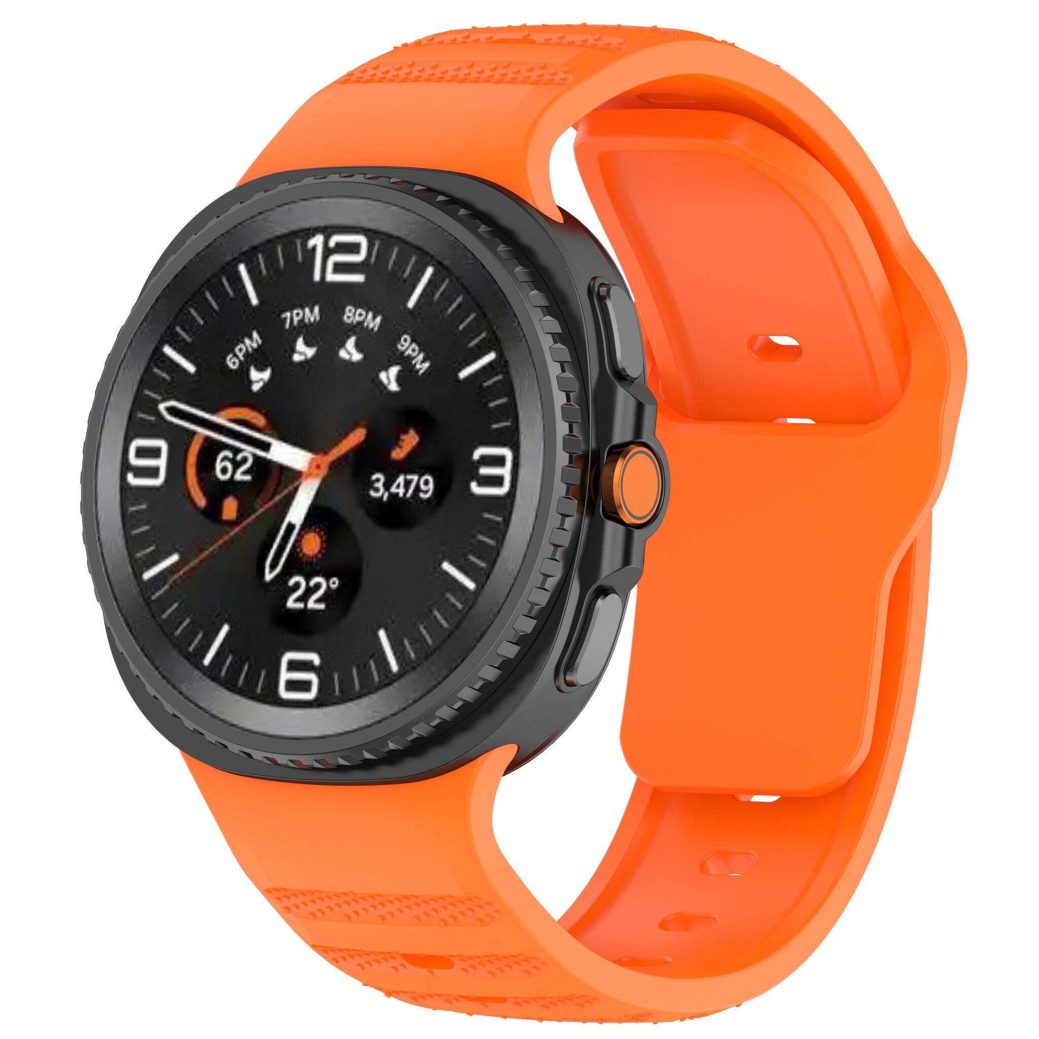 Samsung Galaxy Watch 8 - 44mm outdoor siliconen bandje (oranje)