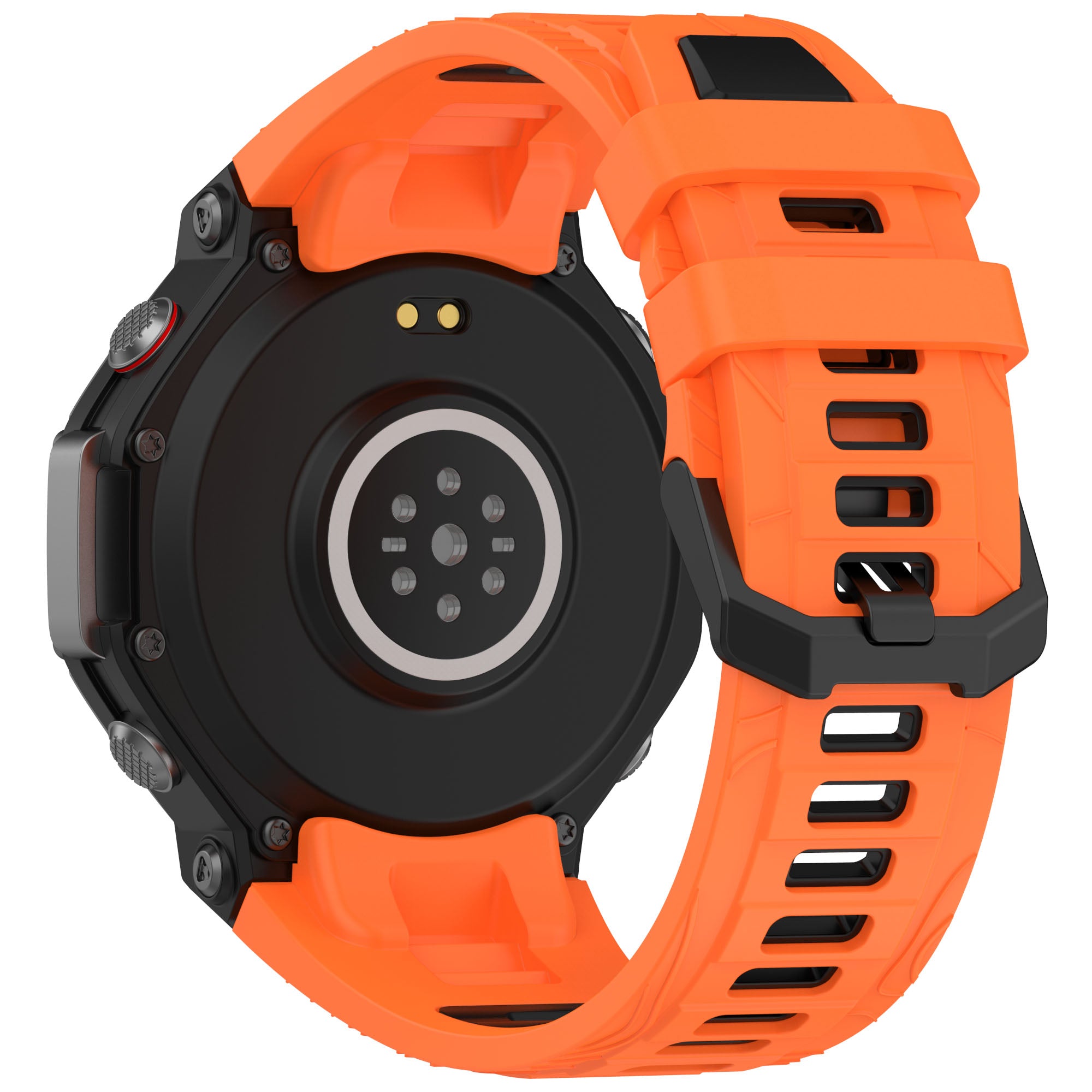 Amazfit T-Rex 3 siliconen sport bandje (oranje/zwart)