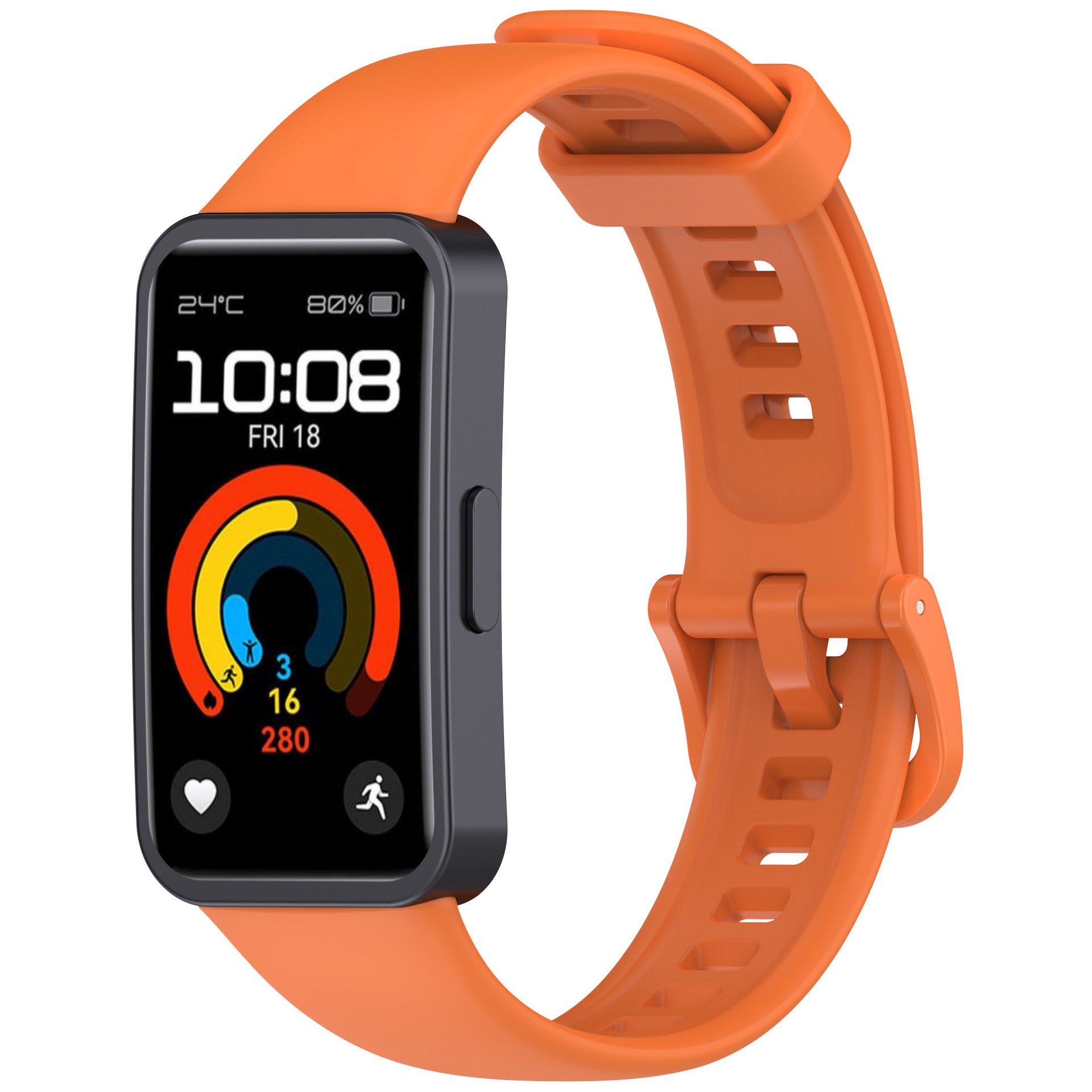 Huawei Band 8 classic siliconen bandje (oranje)