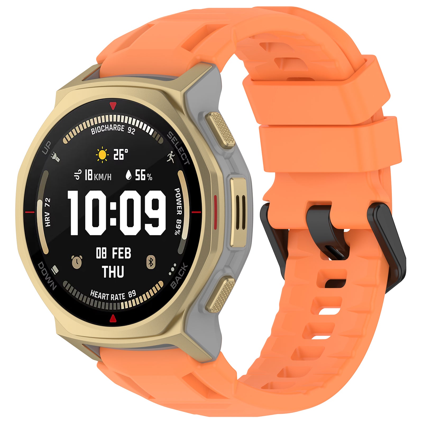 Amazfit T-Rex 3 Pro - 44mm siliconen bandje (oranje)