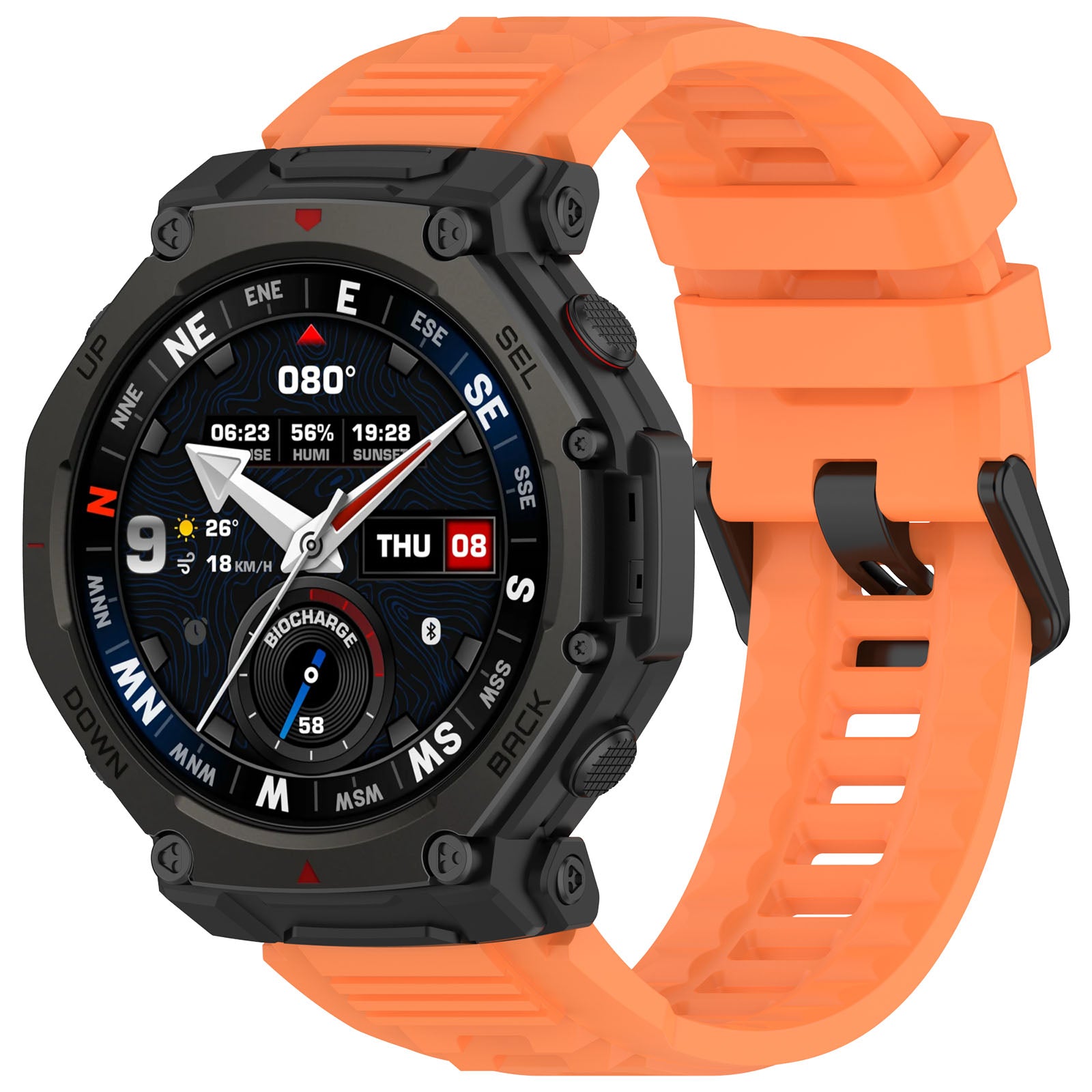 Amazfit T-Rex 3 Pro - 48mm siliconen bandje (oranje)