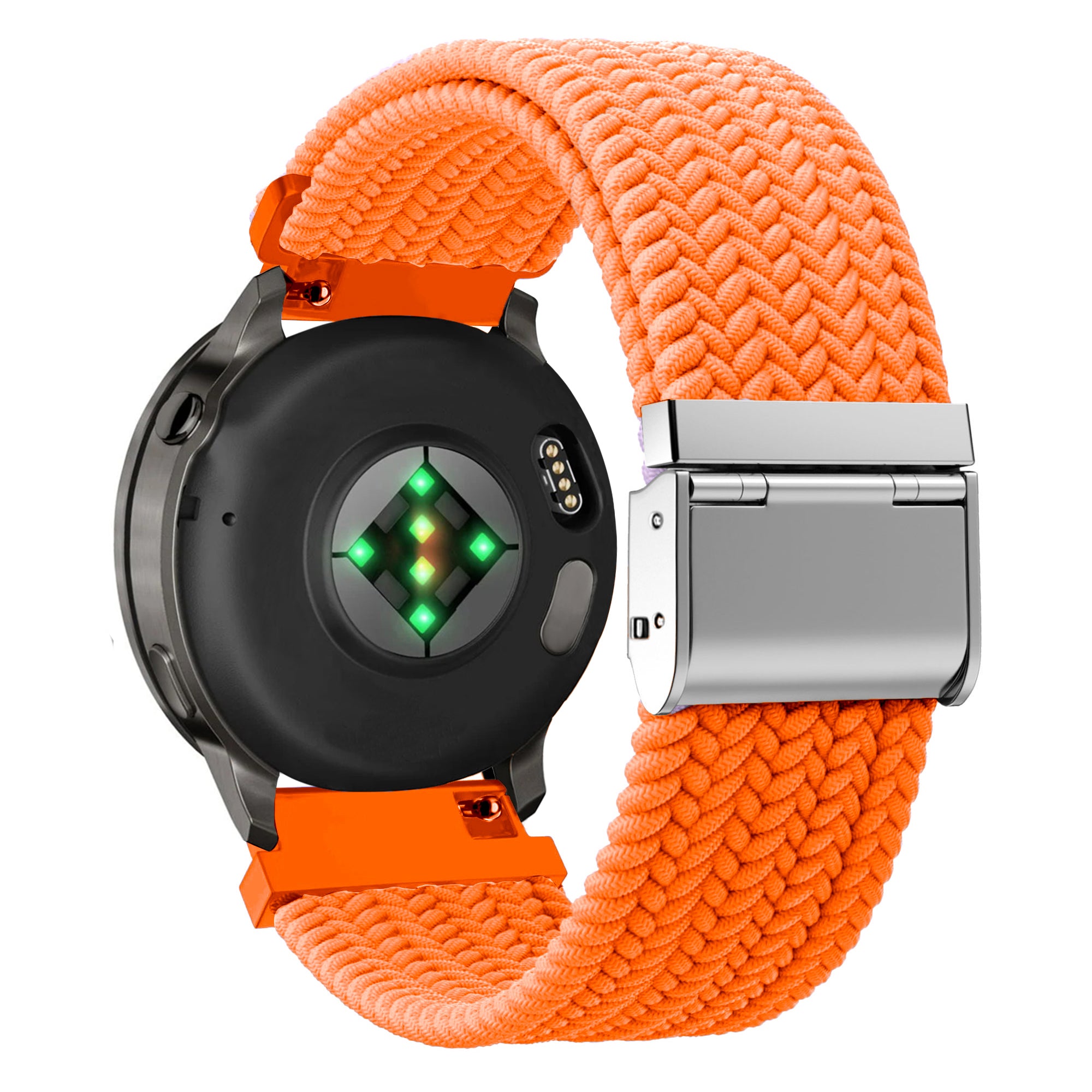 Bandz Garmin Venu 4 - 45mm gevlochten nylon band (oranje)