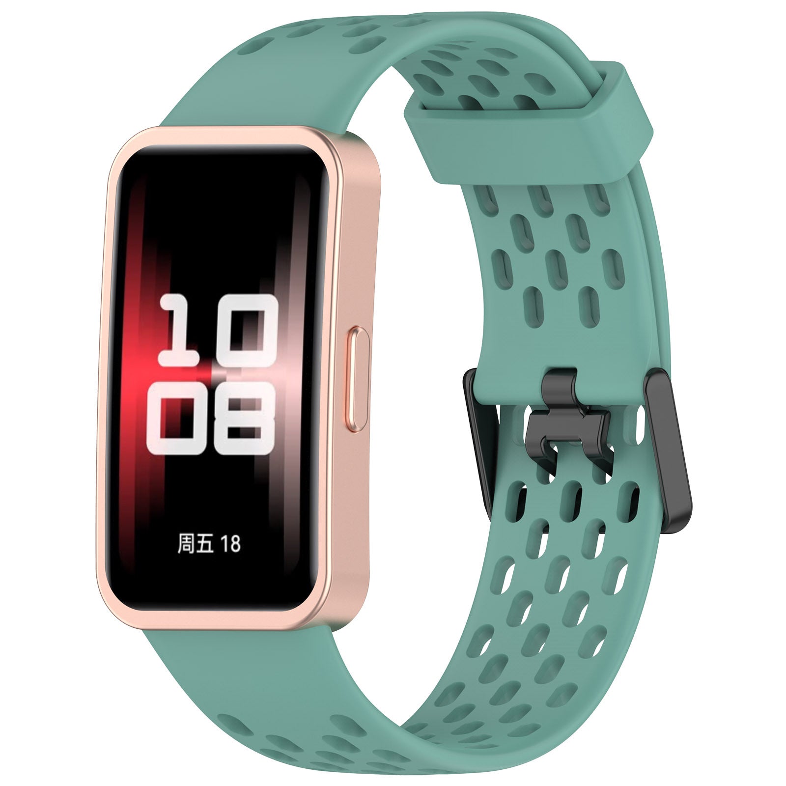Huawei Band 10 siliconen air bandje (dennengroen)