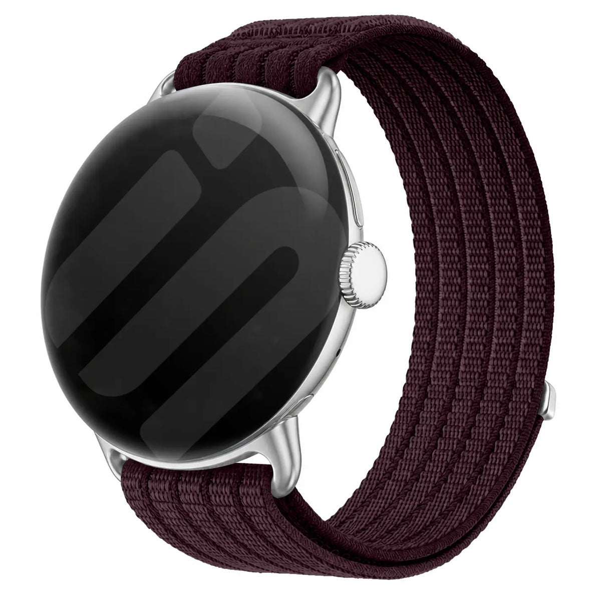 Google Pixel Watch 3 - 41mm ultradunne nylon band (plum)