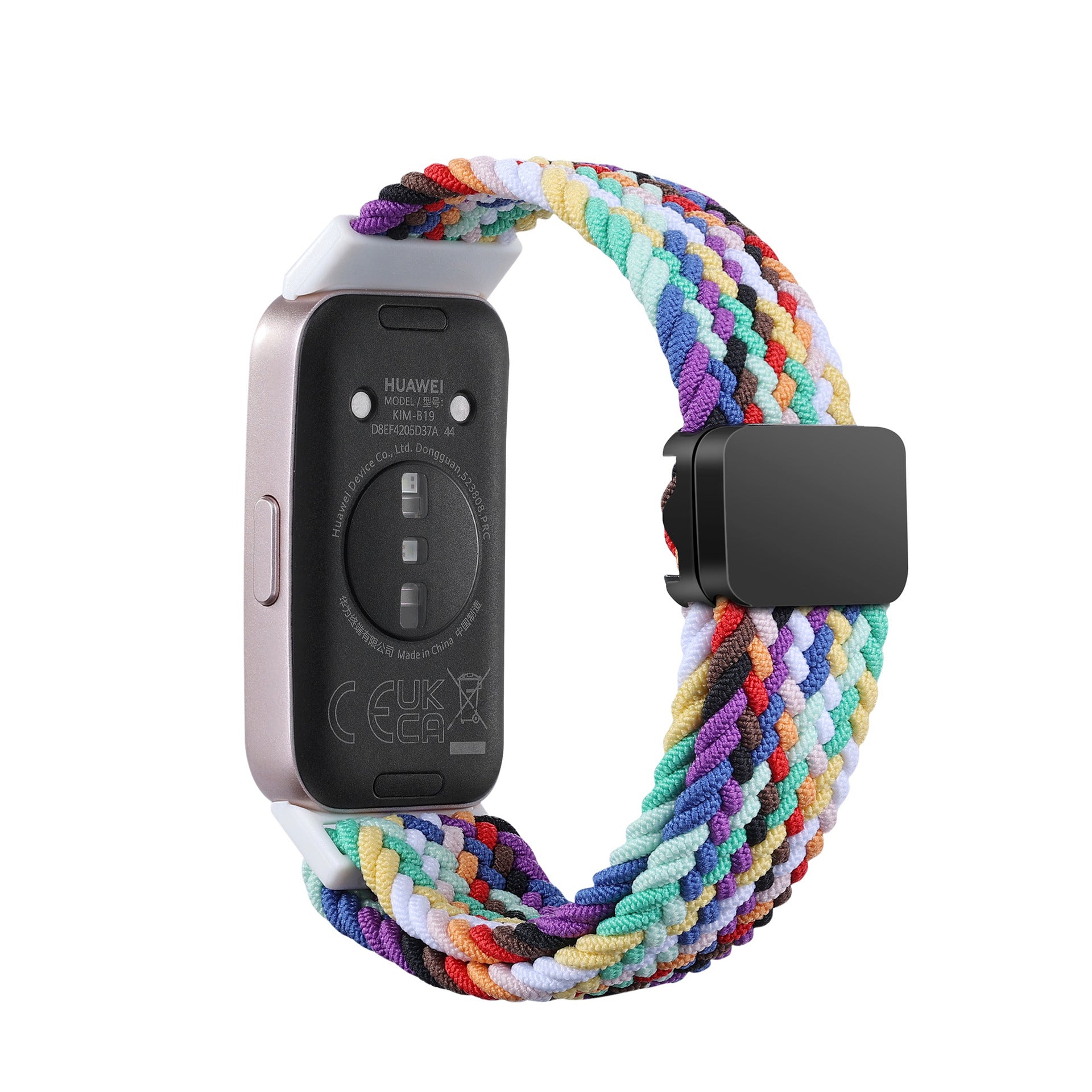 Huawei Band 10 gevlochten bandje (regenboog)