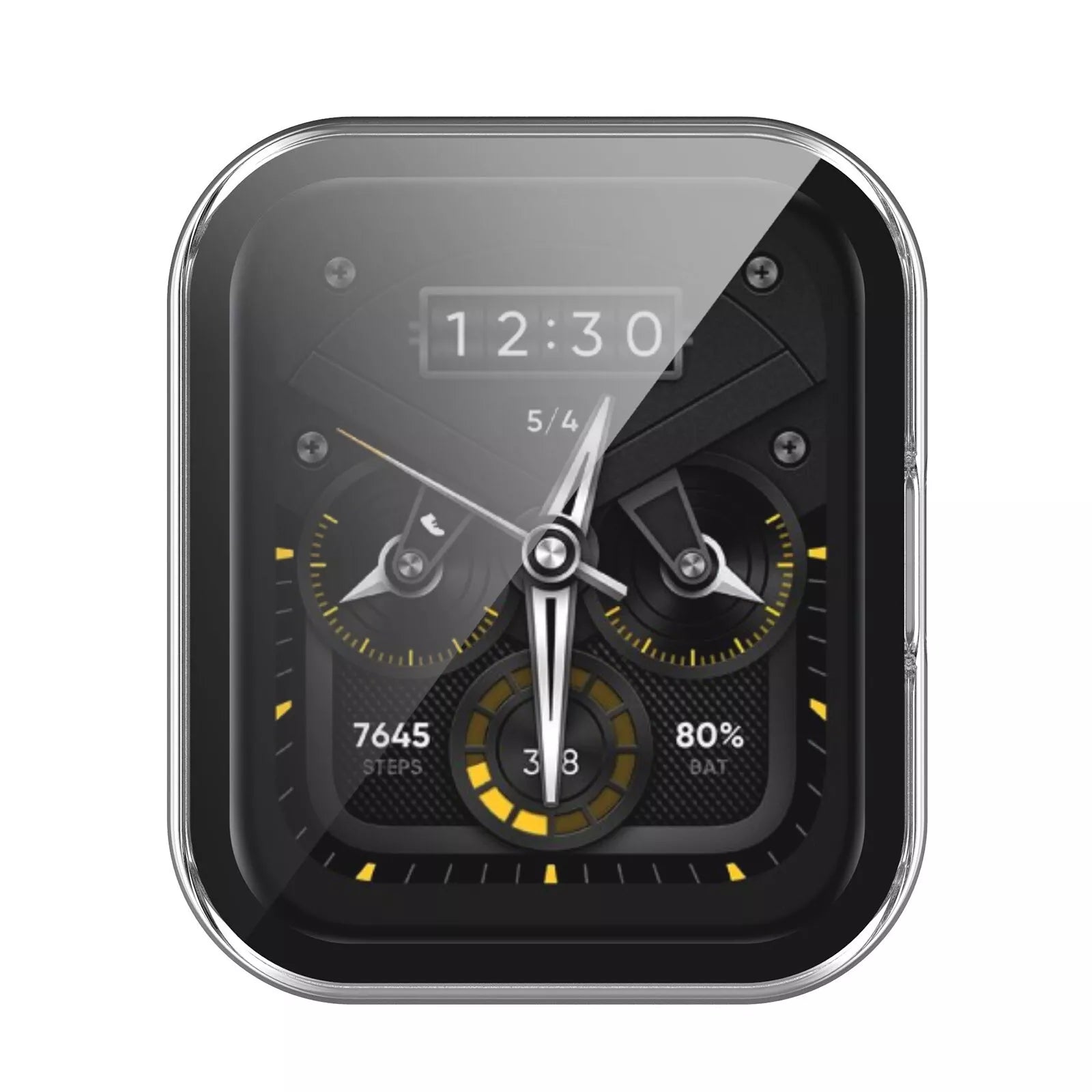 Realme Watch 2 Pro PC case met glas (transparant)