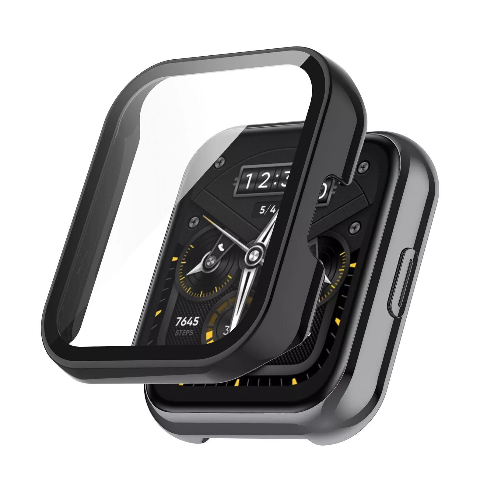 Realme Watch 2 Pro PC case met glas (zwart)