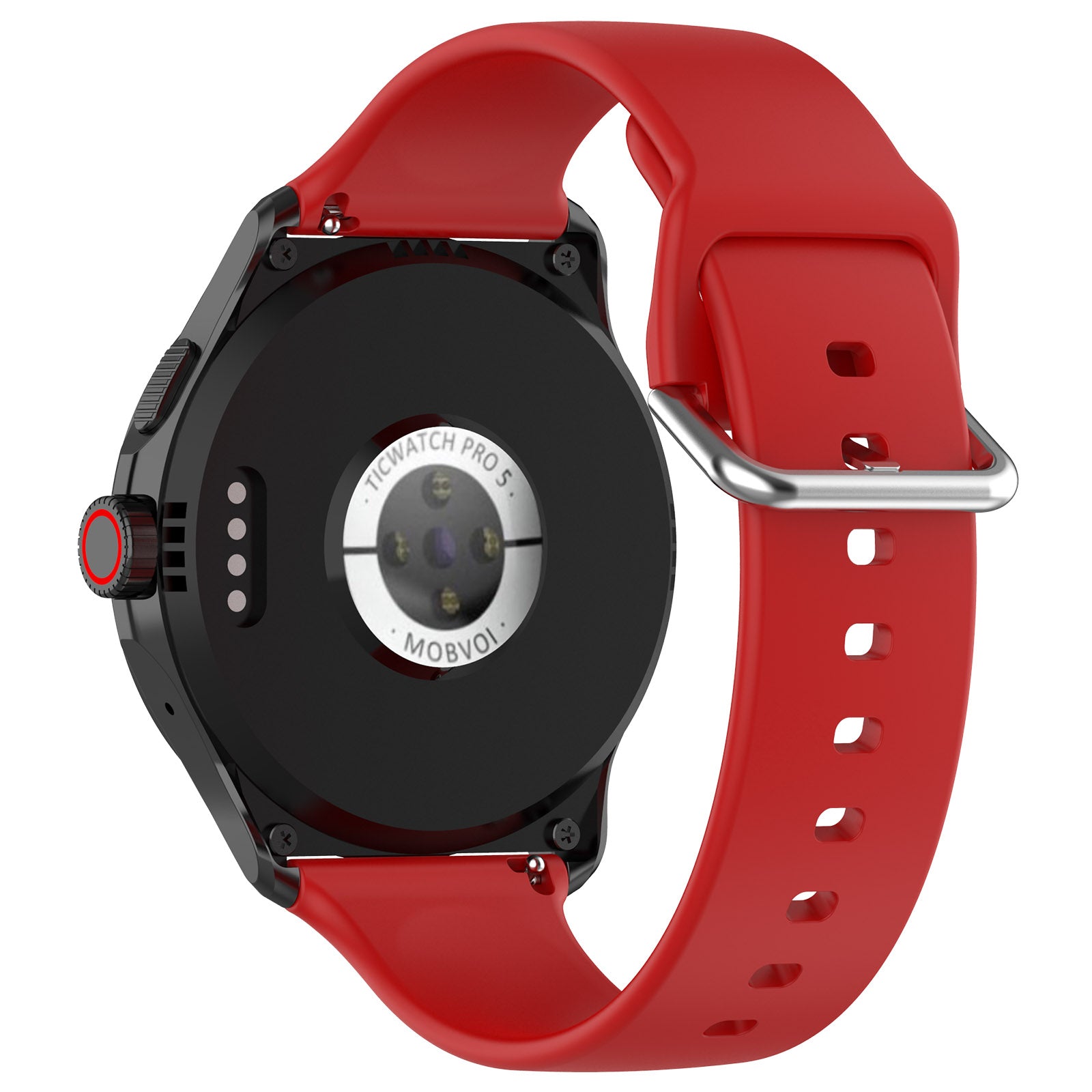 Coros Apex 4 - 46mm Silicone Buckle Strap (Red)