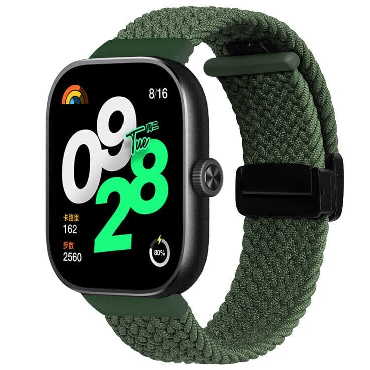 Redmi Watch 4 geweven bandje met D-buckle (groen)