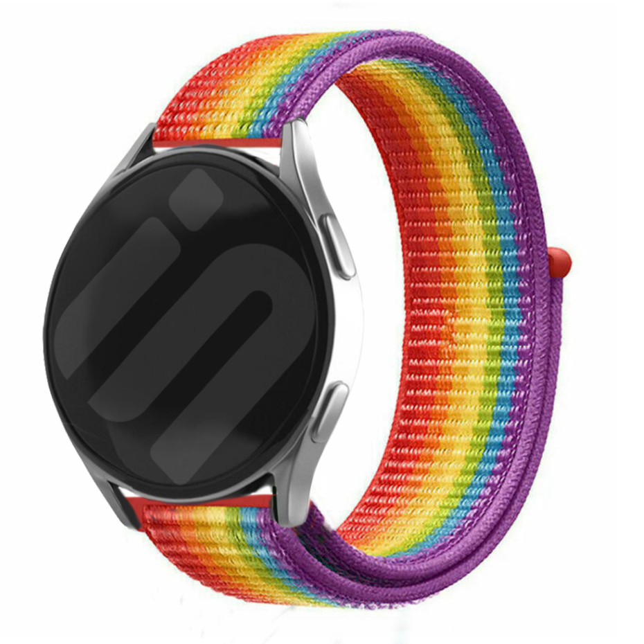 Oppo Watch X nylon bandje (regenboog)