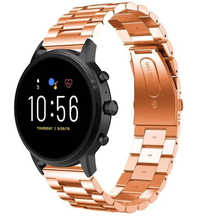 Fossil Gen 4 Explorist (HR) stalen band (rosé goud)