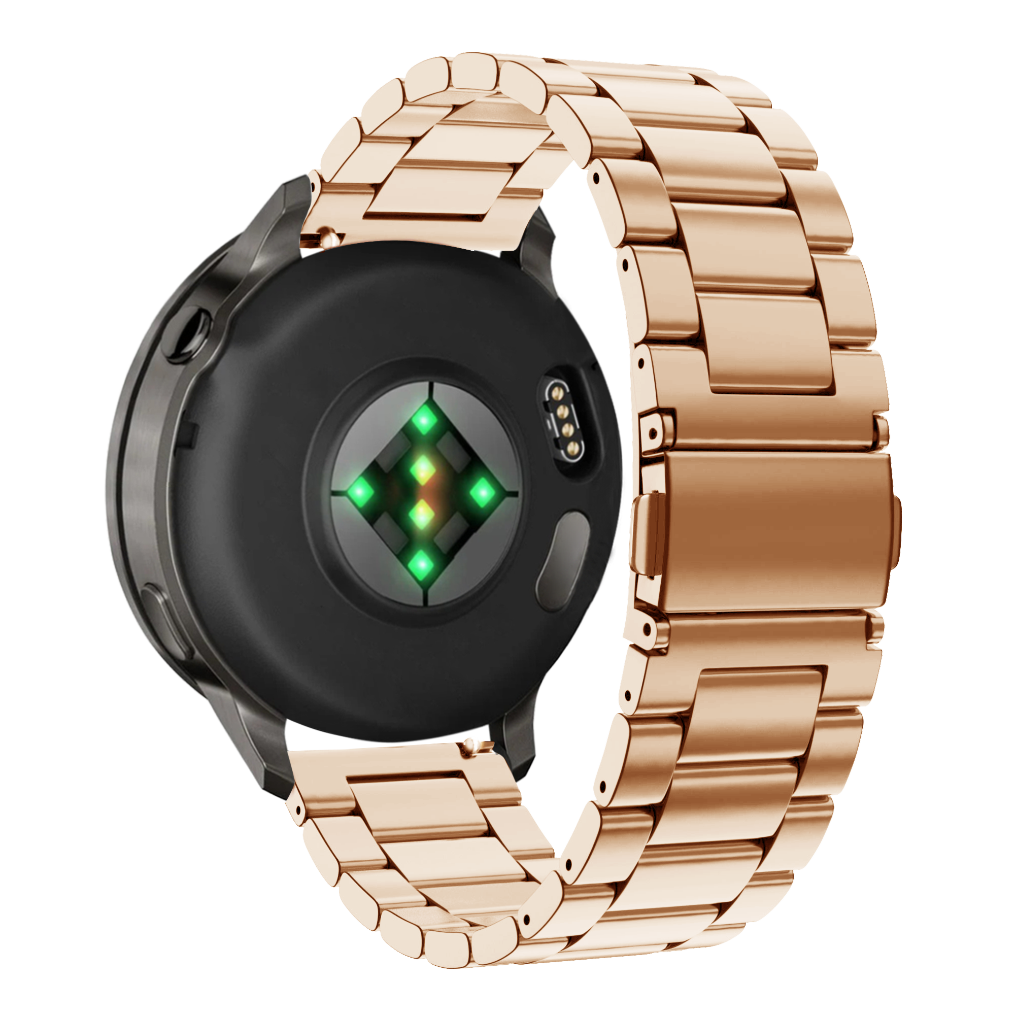 Bandz Garmin Venu 2s stalen band 'Classic' (rosé goud)